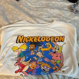 White Nickelodeon shirt